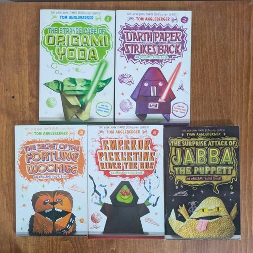 5 Origami Yoda Series Books by Tom Angleberger